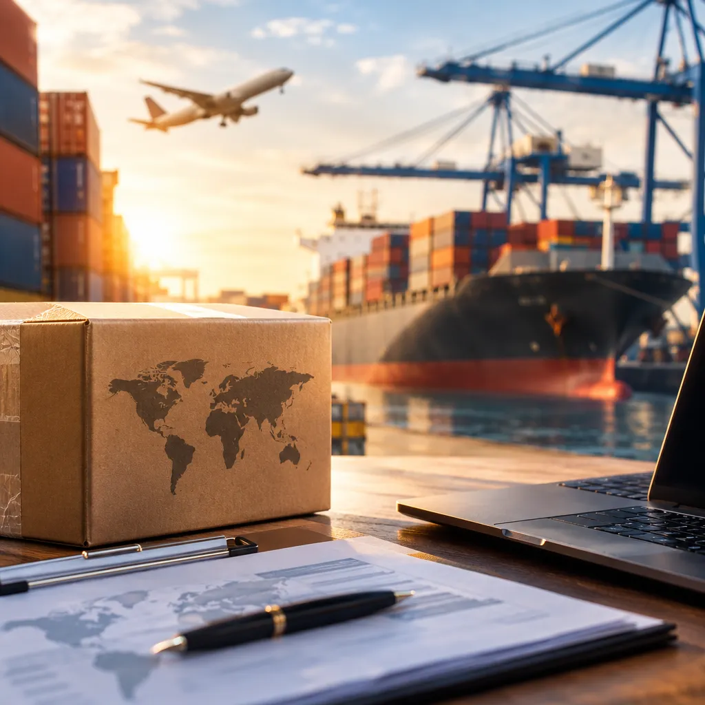 Conteneurs au port de Dakar pour l'activité import-export de Cécile menuiserie